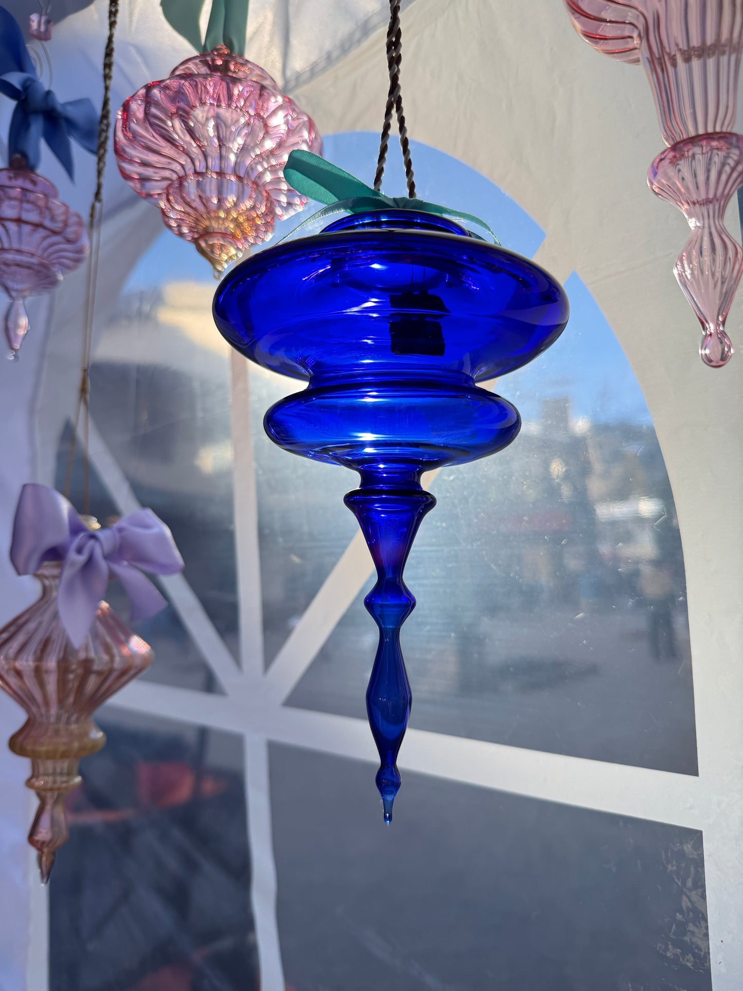 Royal Blue with Teal Bow