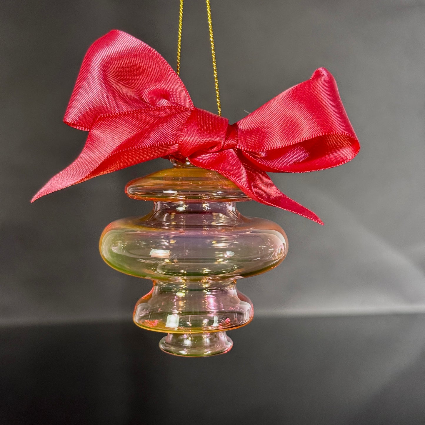 Pink & Gold Fume with Fuchsia Bow