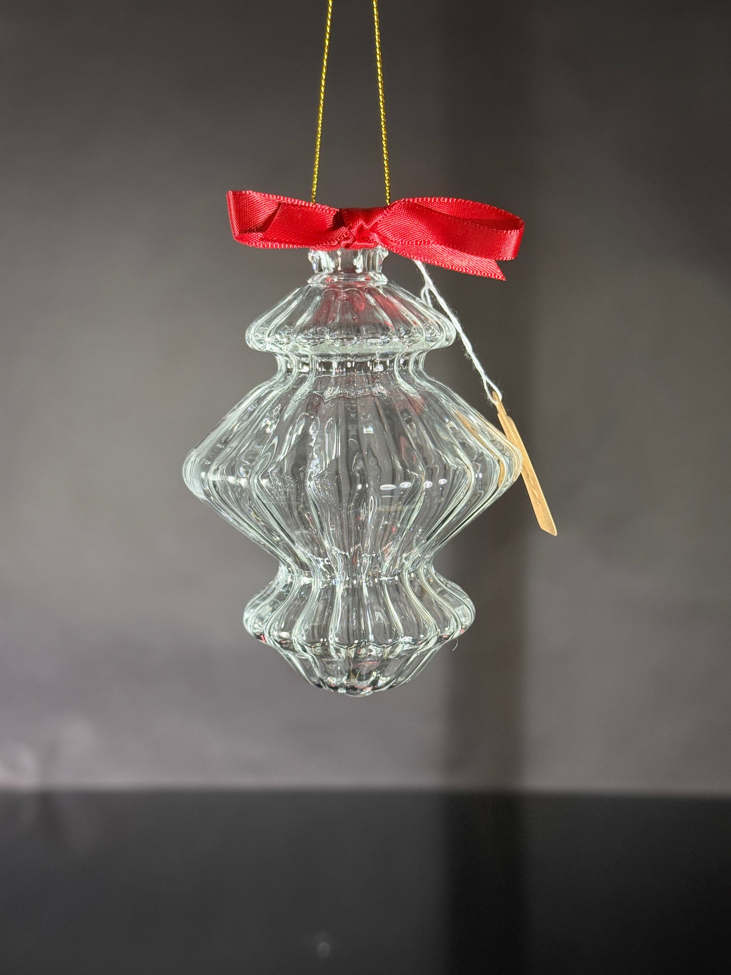 Snowflake Satin Crimson Bow