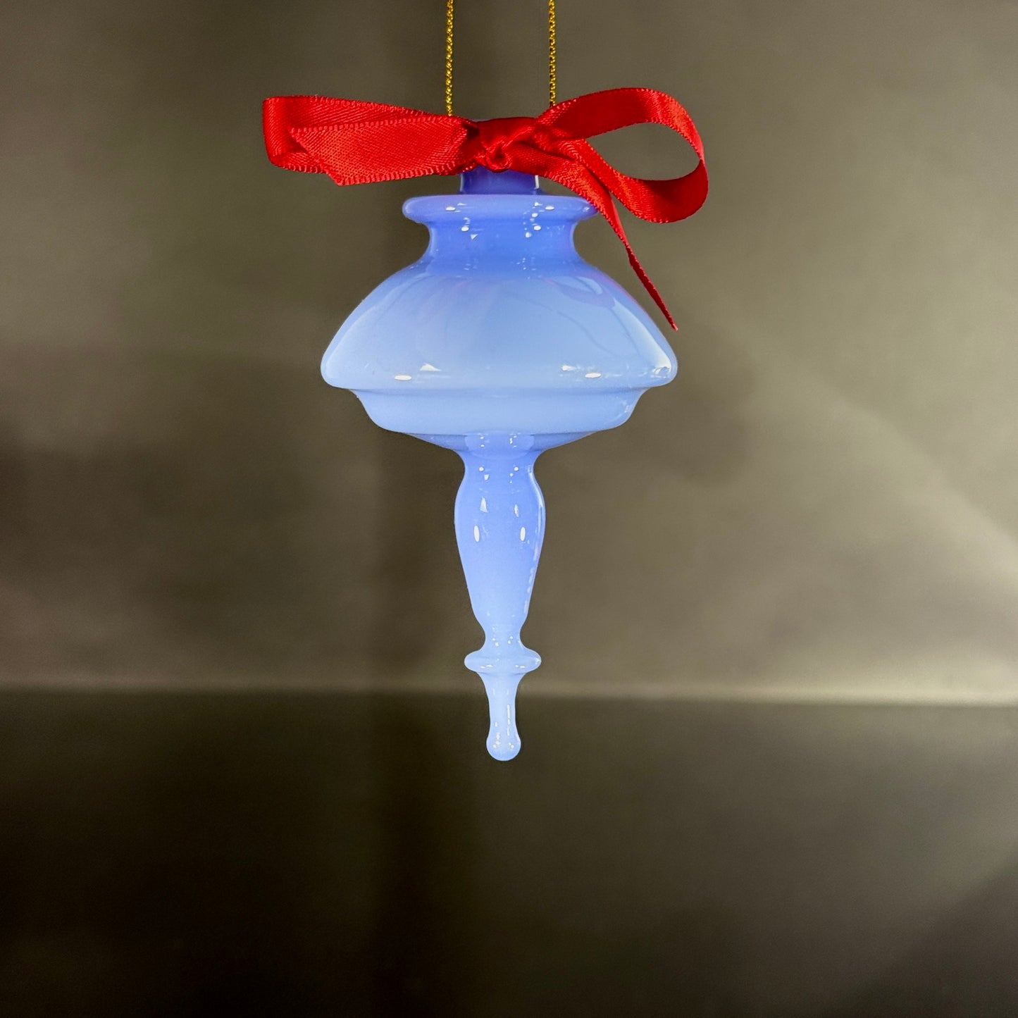 Cindy Lou Blue with Crimson Bow