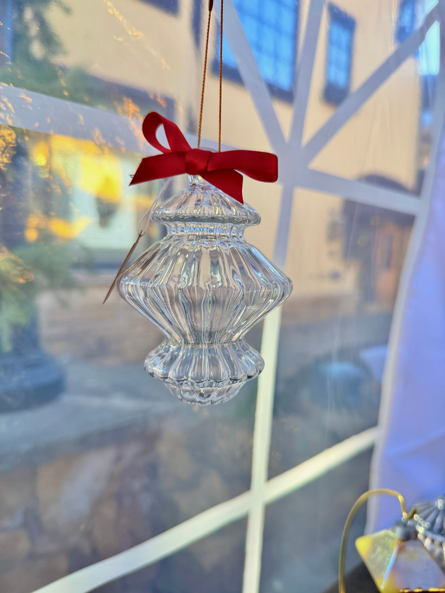 Snowflake Satin Crimson Bow