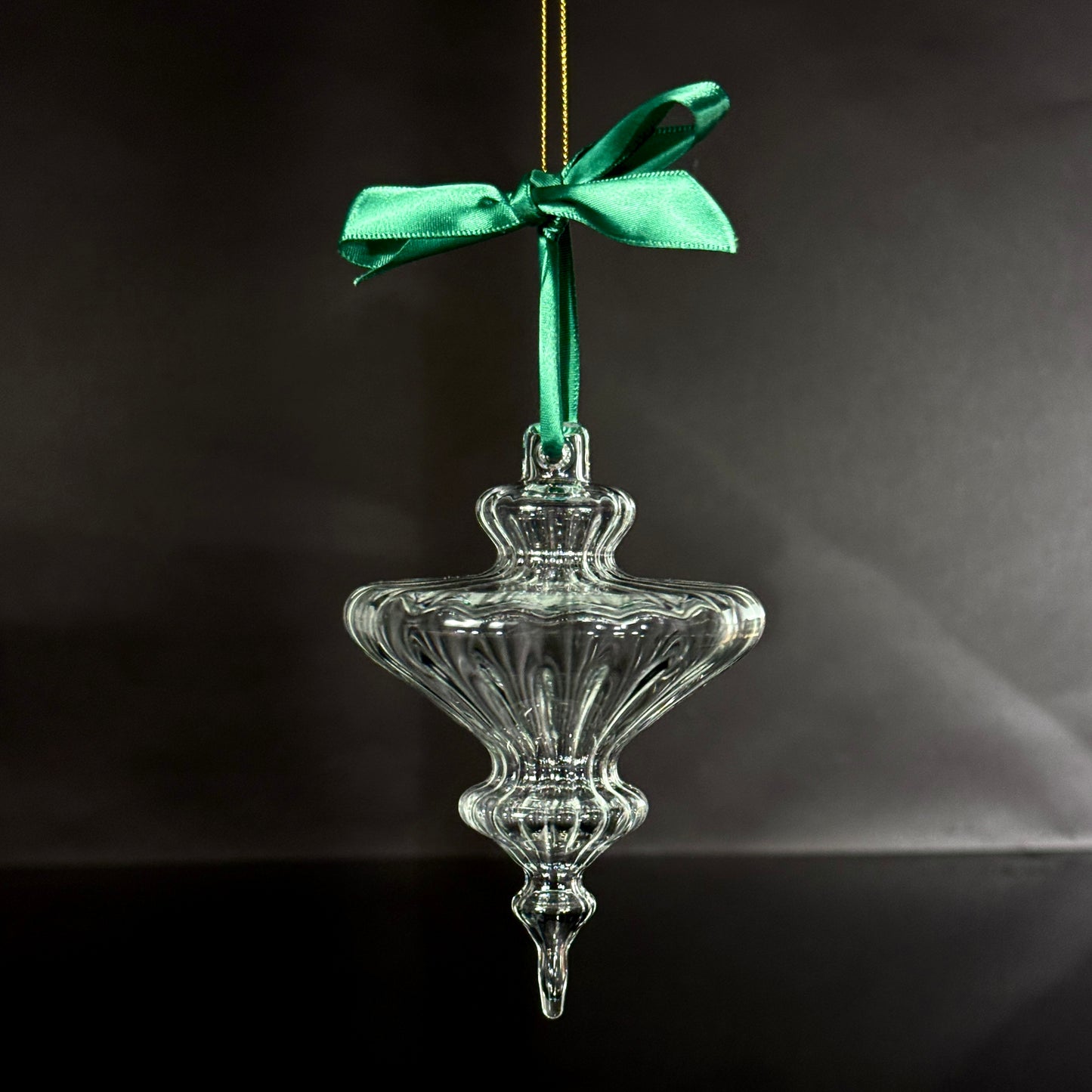Snowflake with Satin Emerald Bow