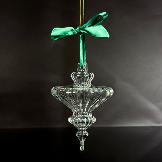 Snowflake with Satin Emerald Bow