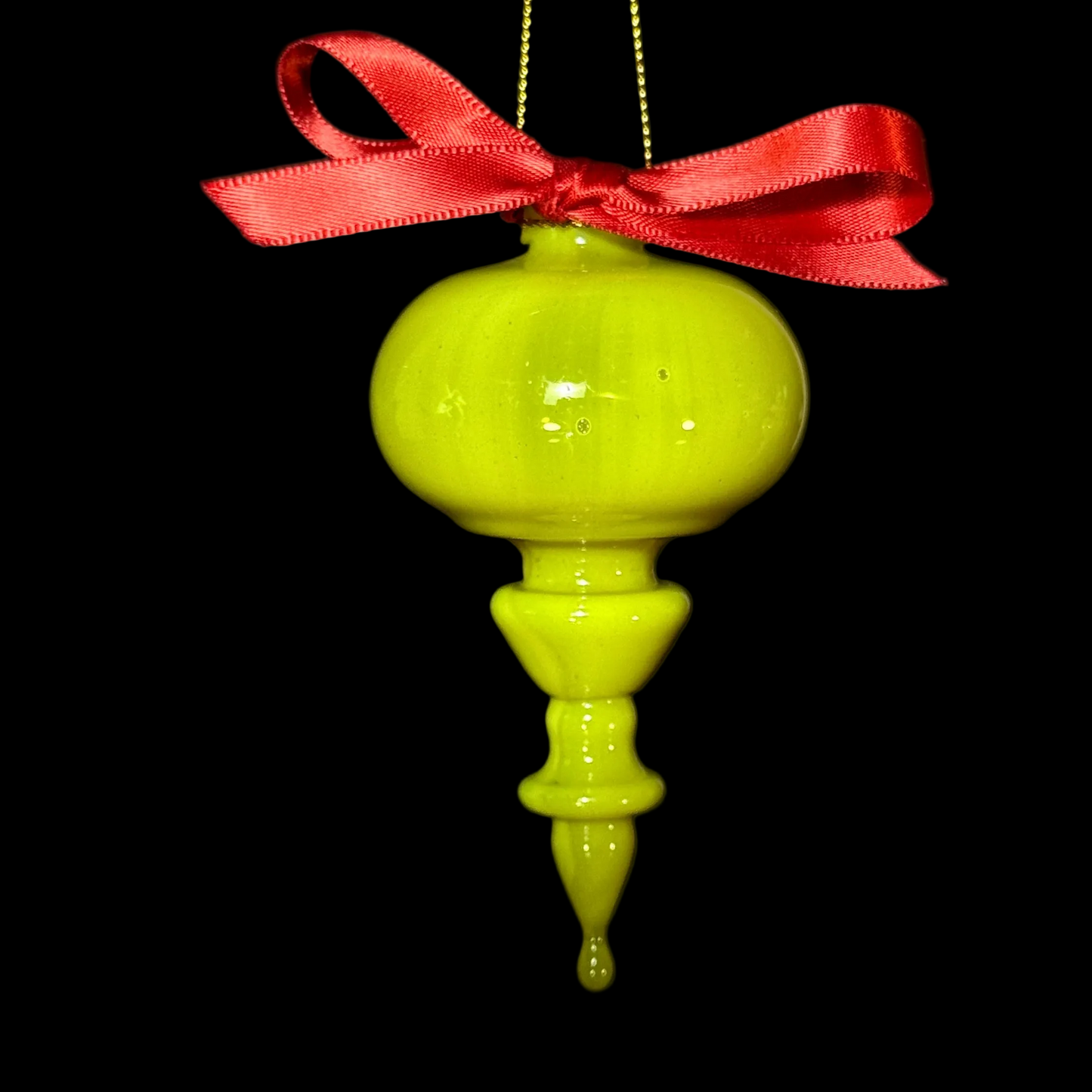 Grinch with Satin Crimson Bow