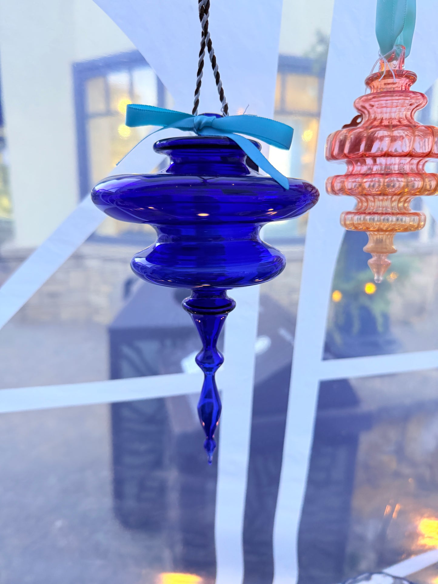 Royal Blue with Teal Bow