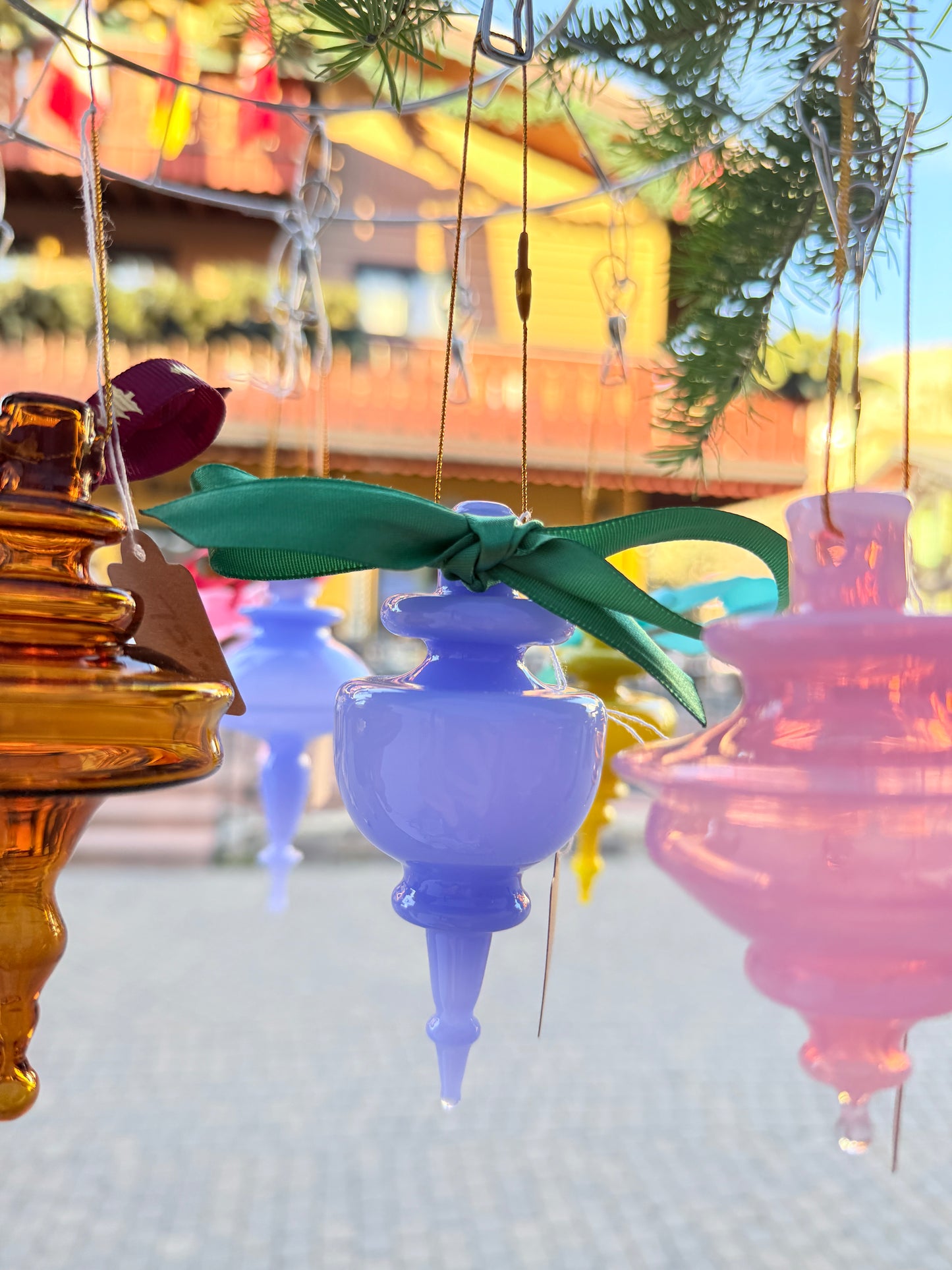 Cindy Lou Blue with Emerald Bow