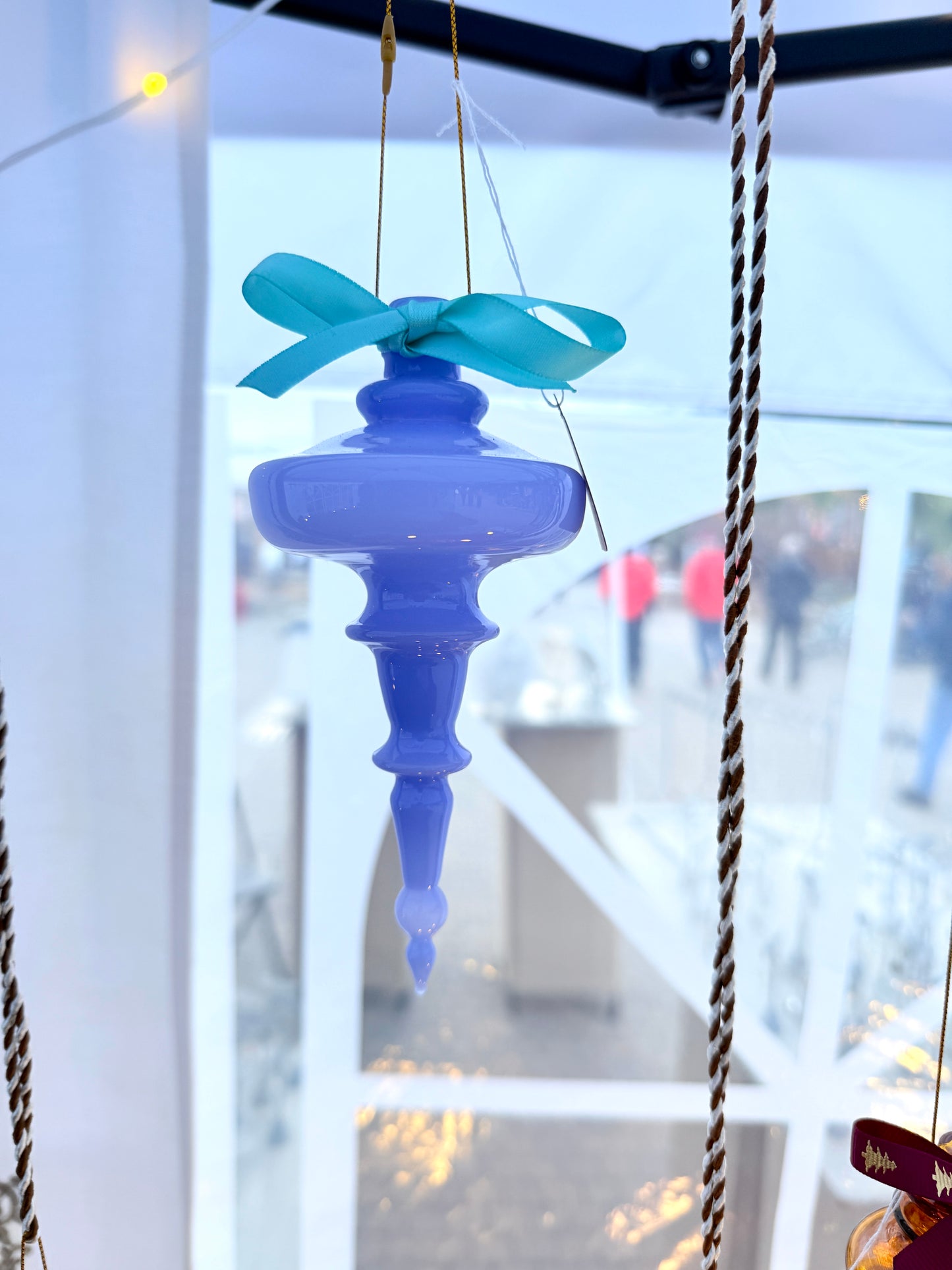 Cindy Lou Blue with Teal Bow