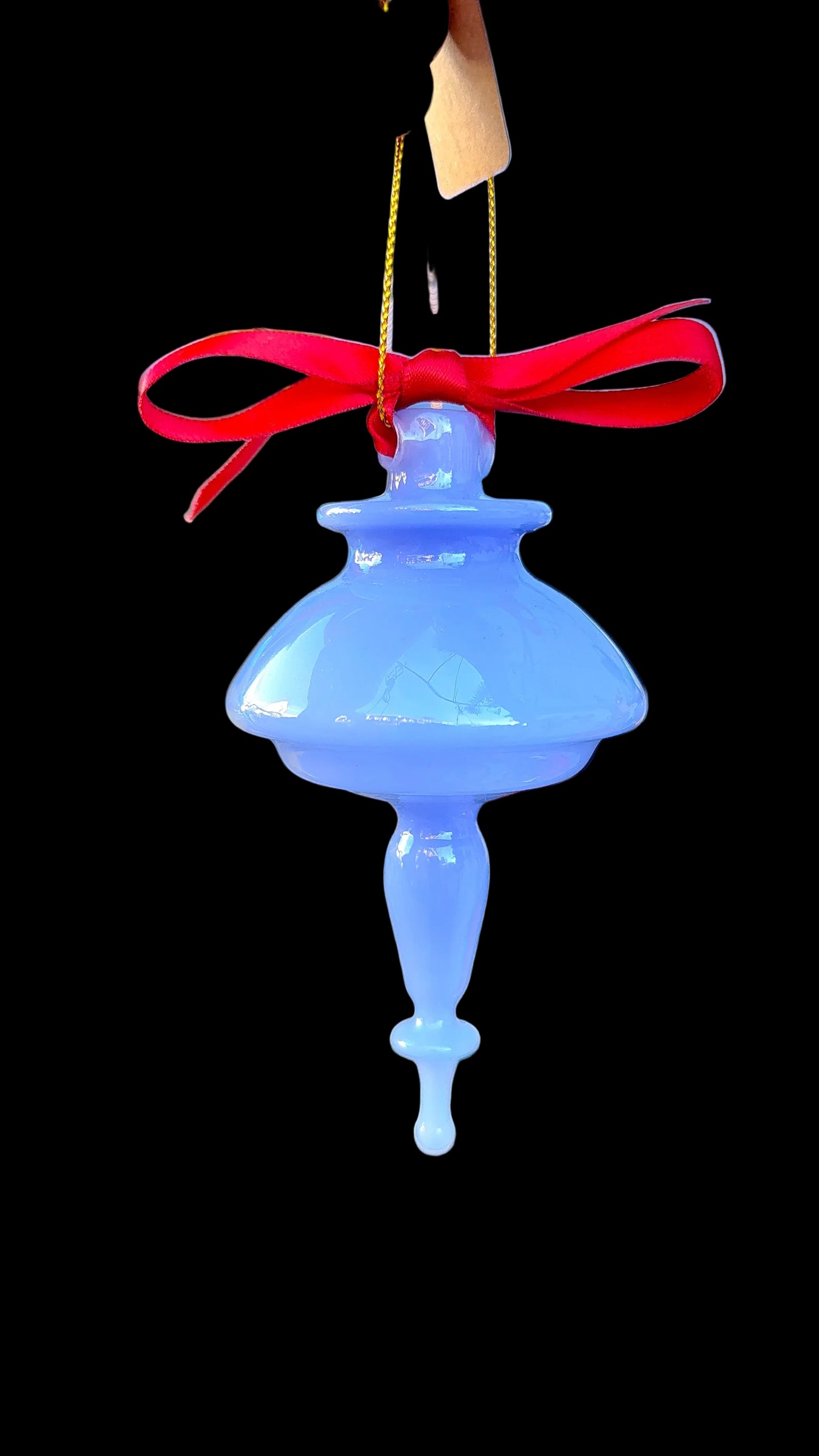 Cindy Lou Blue with Crimson Bow