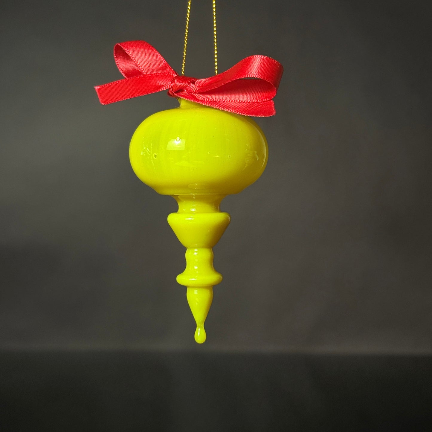 Grinch with Satin Crimson Bow