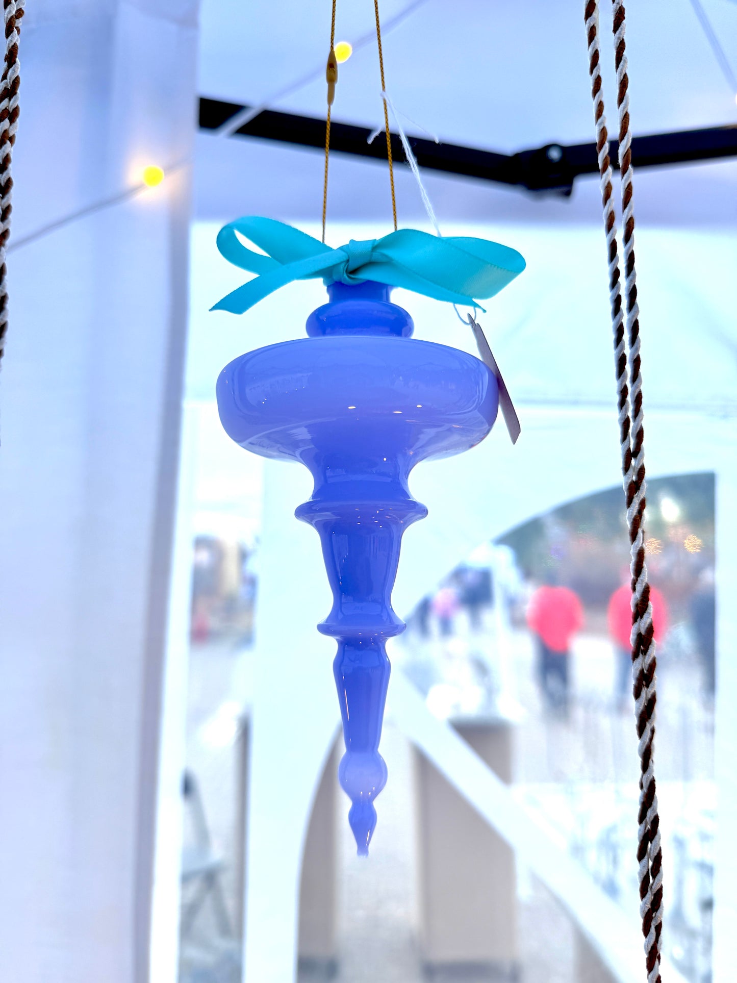 Cindy Lou Blue with Teal Bow