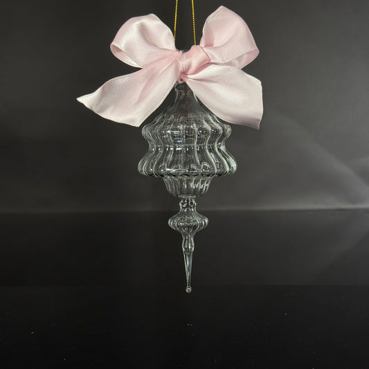 Snowflake with Baby Pink Bow