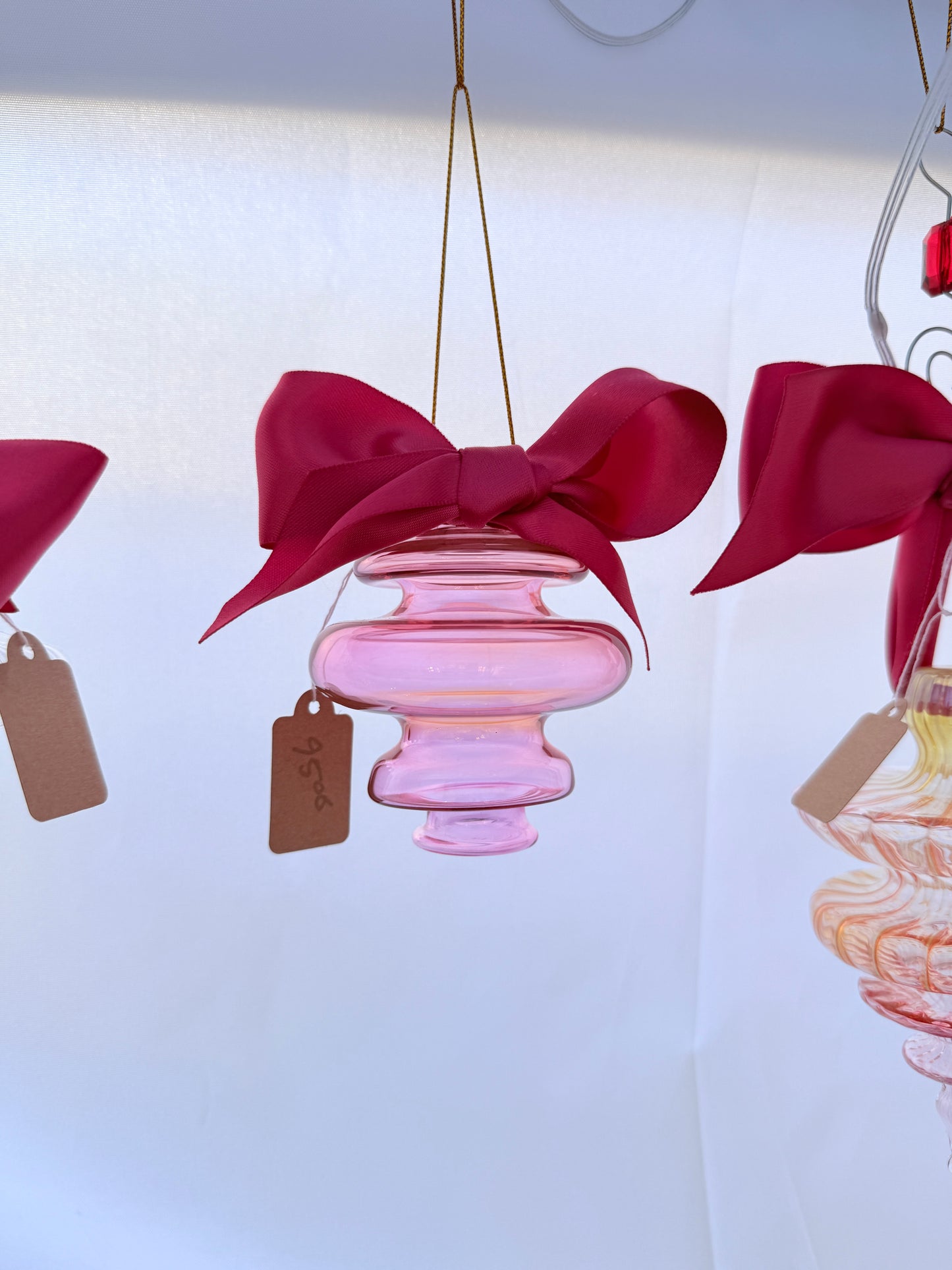 Pink & Gold Fume with Fuchsia Bow