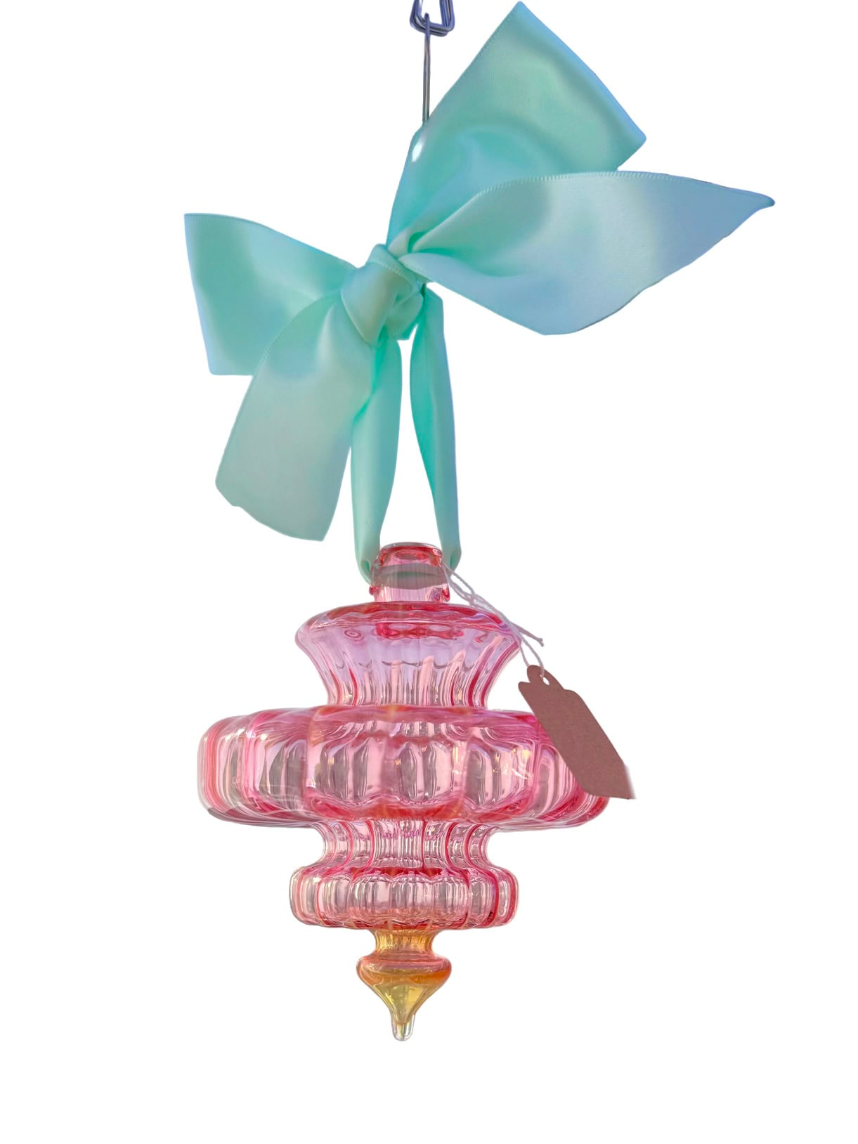 Sugarplum with 24k Gold and Silver Fume with Mint Bow