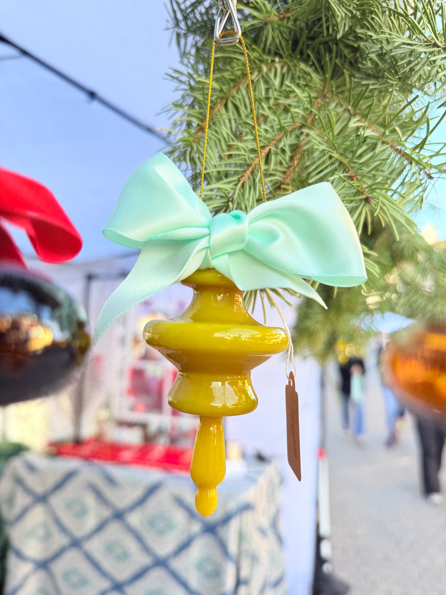 Grinch with Mint Bow