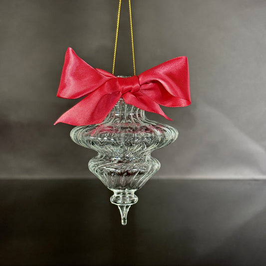 Snowflake with Fuchsia Bow