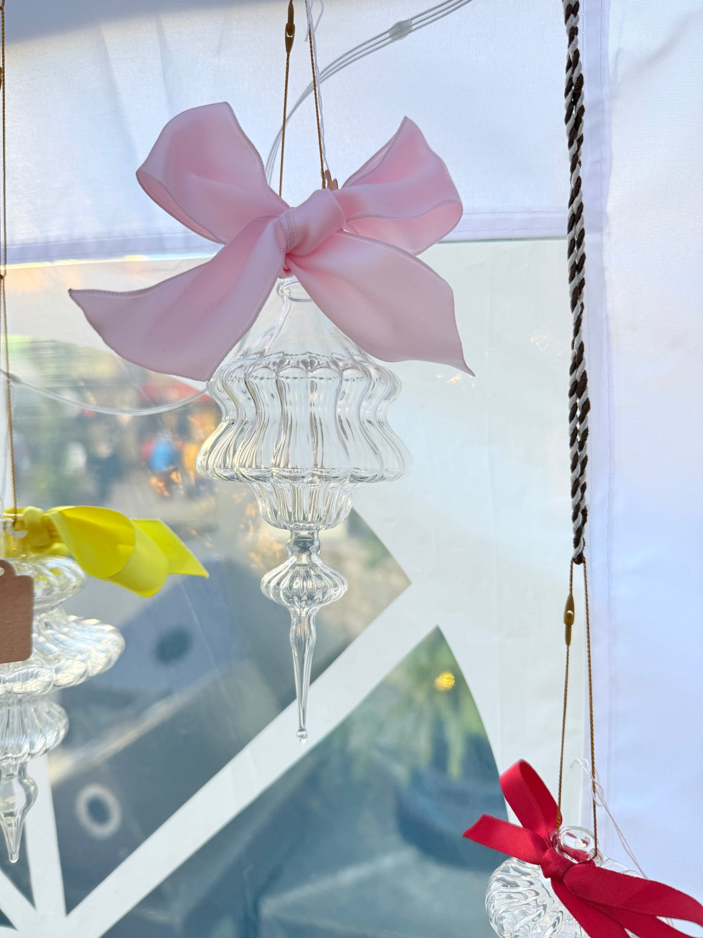 Snowflake with Baby Pink Bow