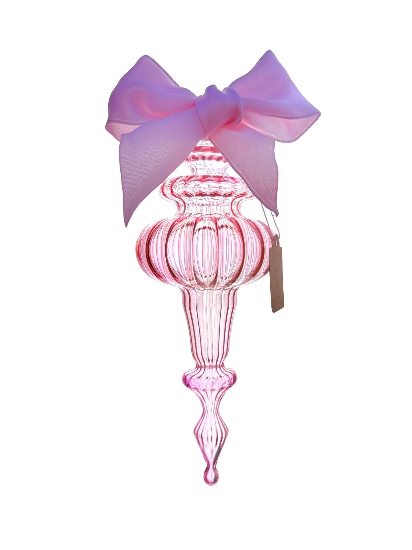 Sugarplum with 24k Gold and Silver Fume with Baby Pink Bow